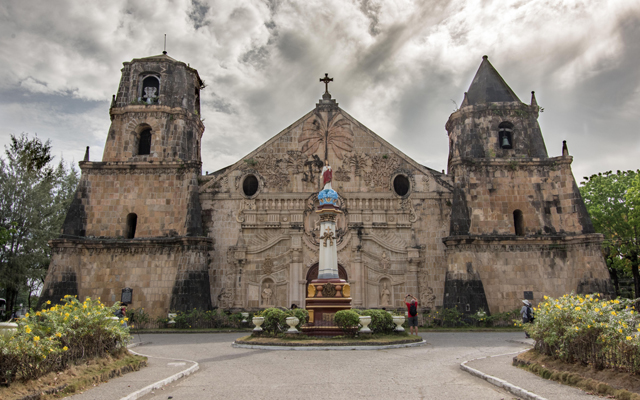 Miagao Church, a historical landmark in Iloilo, the Philippines