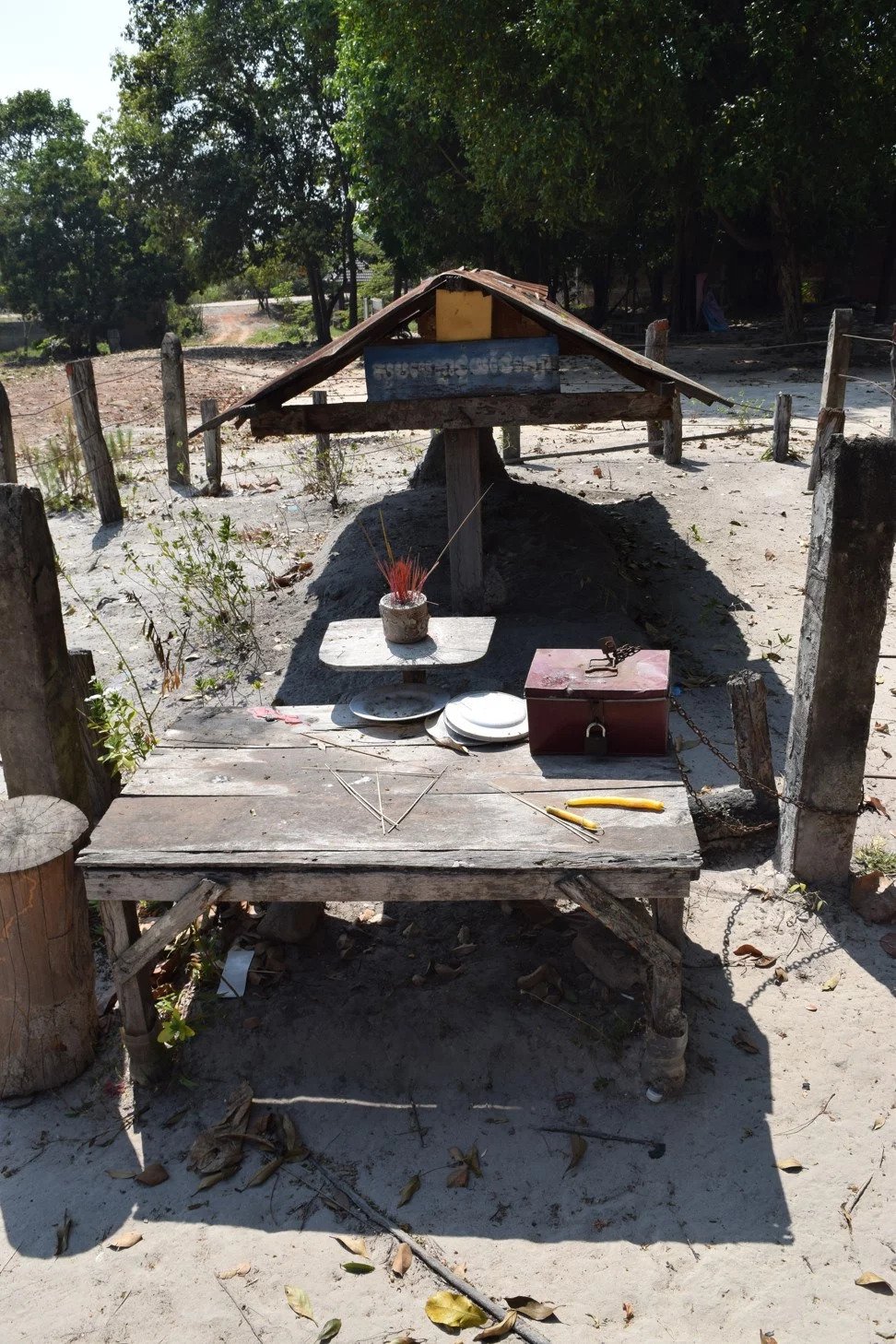 Pol Pot’s cremation site, near the border with Thailand