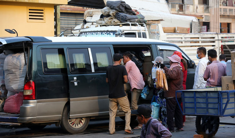 Cambodians get ready to travel to be with their families for Khmer New Year. KT/Chor Sokunthea.