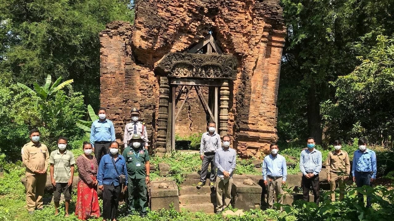 APSARA Authority enhances the value of the brick temples around the Bakong temple