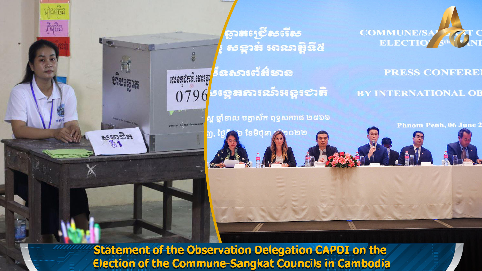 Statement of the Observation Delegation CAPDI on the Election of the Commune-Sangkat Councils in Cambodia