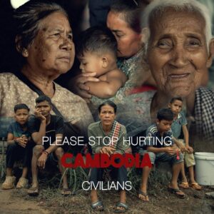 I hope the world will hear this small voice—this is a voice of pain from Cambodia, a country that is currently being violated by Thailand, yet being painted by Thailand as the one who started the war