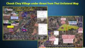 Chouk Chey Village under threat from Thai Unilateral Map